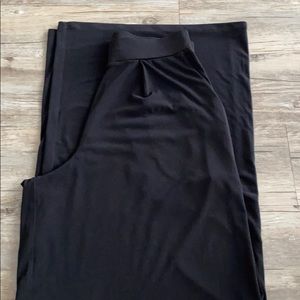 Black High Waist Wide Leg Pant